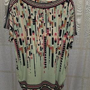 Colorful Patterned Women's Top